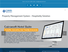 Tablet Screenshot of cakrasoft.com